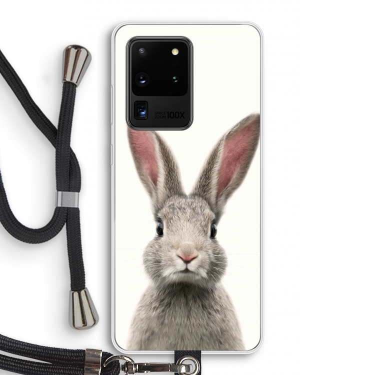 Daisy: Samsung Galaxy S20 Ultra Transparant Hoesje met koord