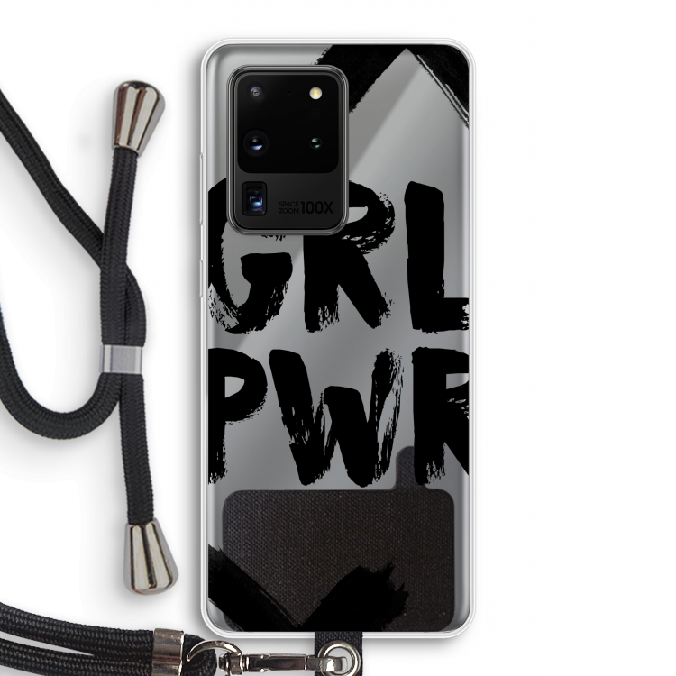 Girl Power #2: Samsung Galaxy S20 Ultra Transparant Hoesje met koord