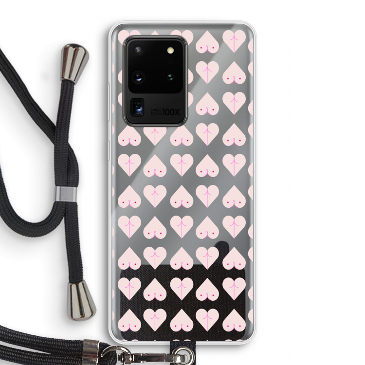Ass 'n Titties: Samsung Galaxy S20 Ultra Transparant Hoesje met koord