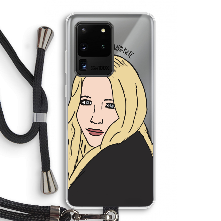 Mary Kate: Samsung Galaxy S20 Ultra Transparant Hoesje met koord