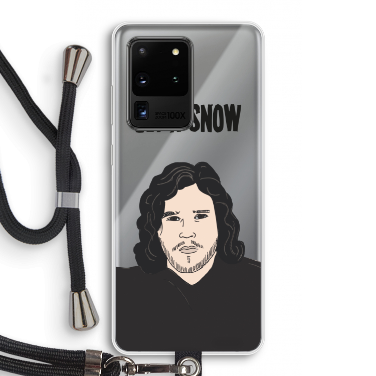 Let It Snow: Samsung Galaxy S20 Ultra Transparant Hoesje met koord