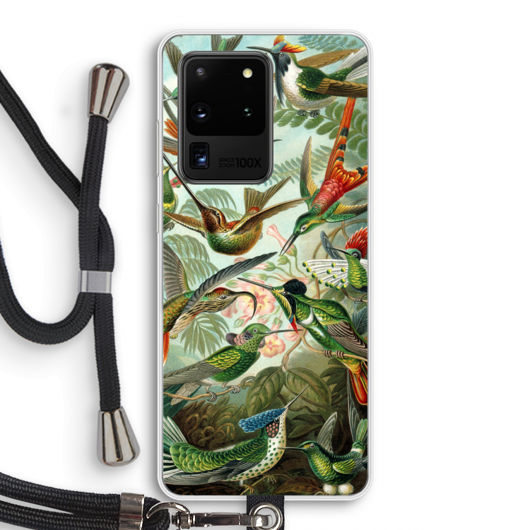 Haeckel Trochilidae: Samsung Galaxy S20 Ultra Transparant Hoesje met koord
