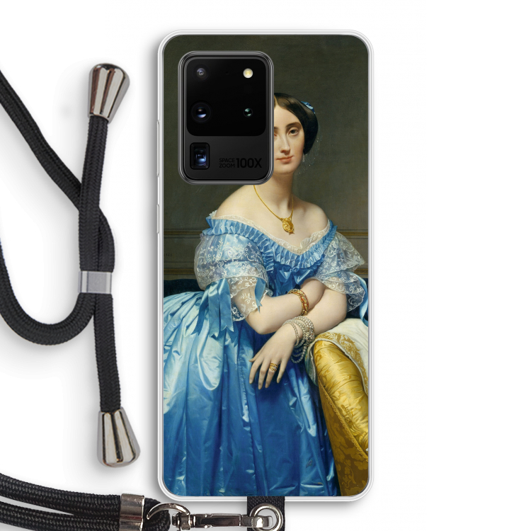 Eleonore: Samsung Galaxy S20 Ultra Transparant Hoesje met koord