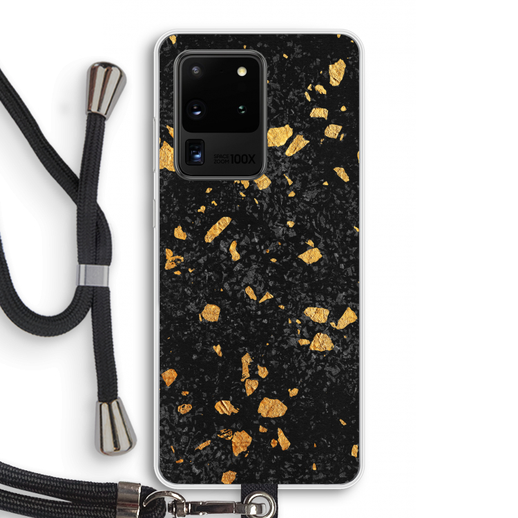 Terrazzo N°7: Samsung Galaxy S20 Ultra Transparant Hoesje met koord