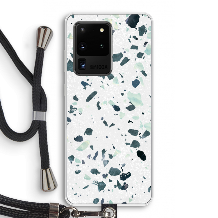 Terrazzo N°2: Samsung Galaxy S20 Ultra Transparant Hoesje met koord
