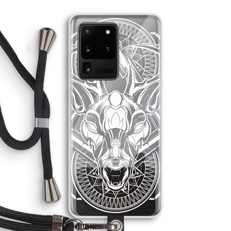 Oh Deer: Samsung Galaxy S20 Ultra Transparant Hoesje met koord