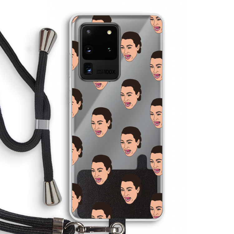 Ugly Cry Call: Samsung Galaxy S20 Ultra Transparant Hoesje met koord