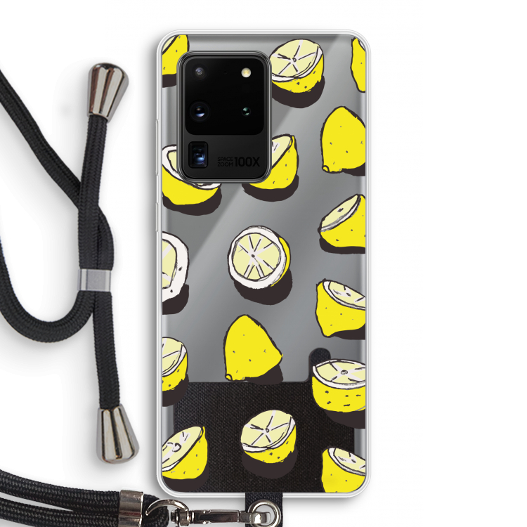 When Life Gives You Lemons...: Samsung Galaxy S20 Ultra Transparant Hoesje met koord