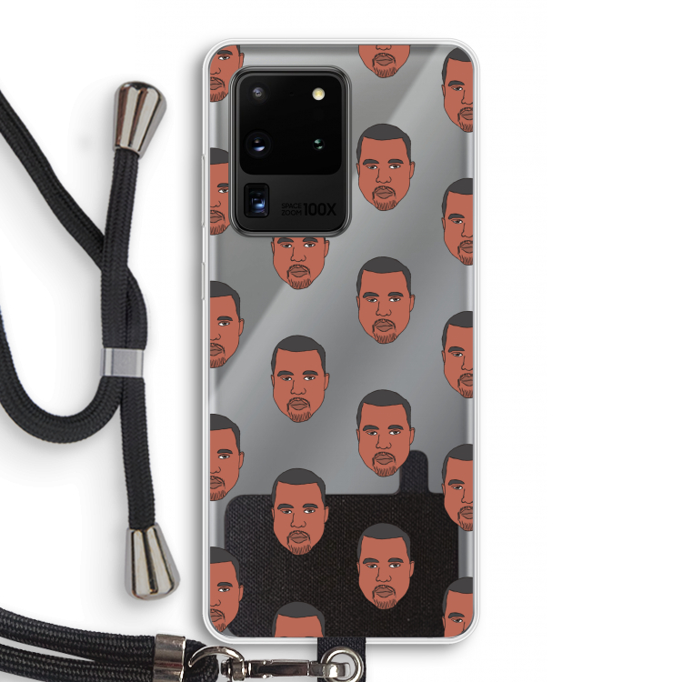 Kanye Call Me?: Samsung Galaxy S20 Ultra Transparant Hoesje met koord