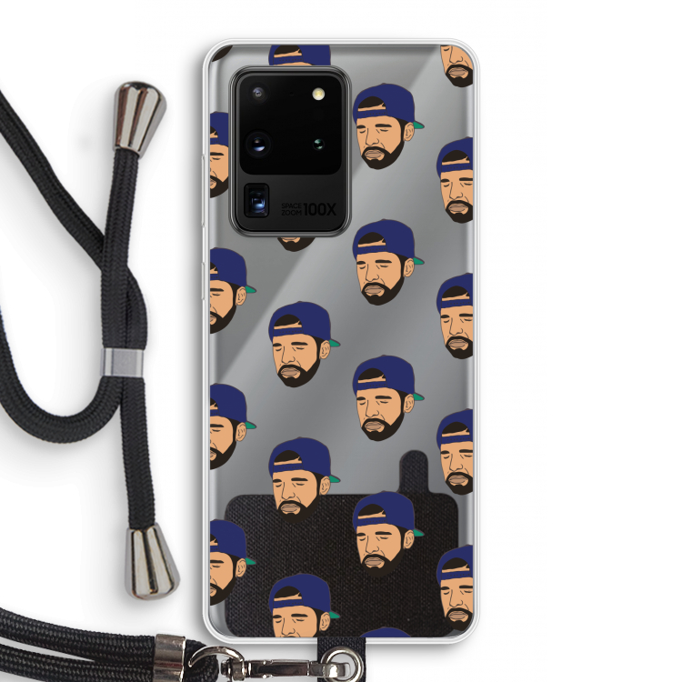 Drake Away: Samsung Galaxy S20 Ultra Transparant Hoesje met koord