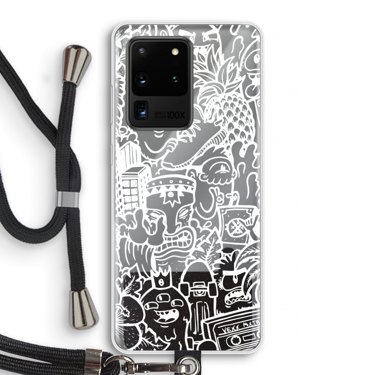 Vexx Mixtape #2: Samsung Galaxy S20 Ultra Transparant Hoesje met koord