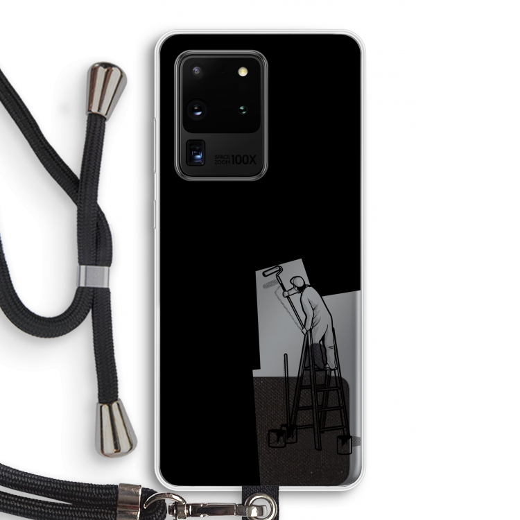 Musketon Painter: Samsung Galaxy S20 Ultra Transparant Hoesje met koord