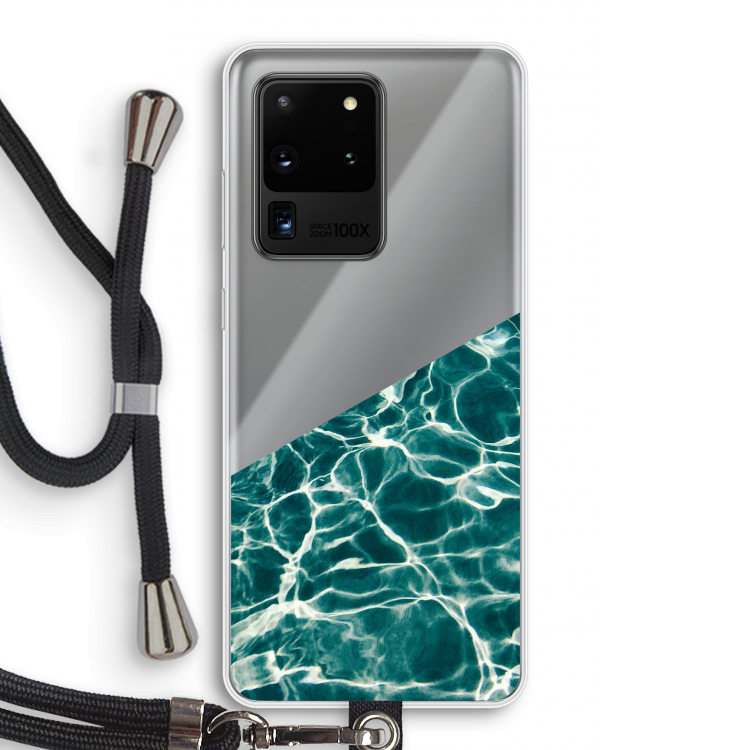Weerkaatsing water: Samsung Galaxy S20 Ultra Transparant Hoesje met koord