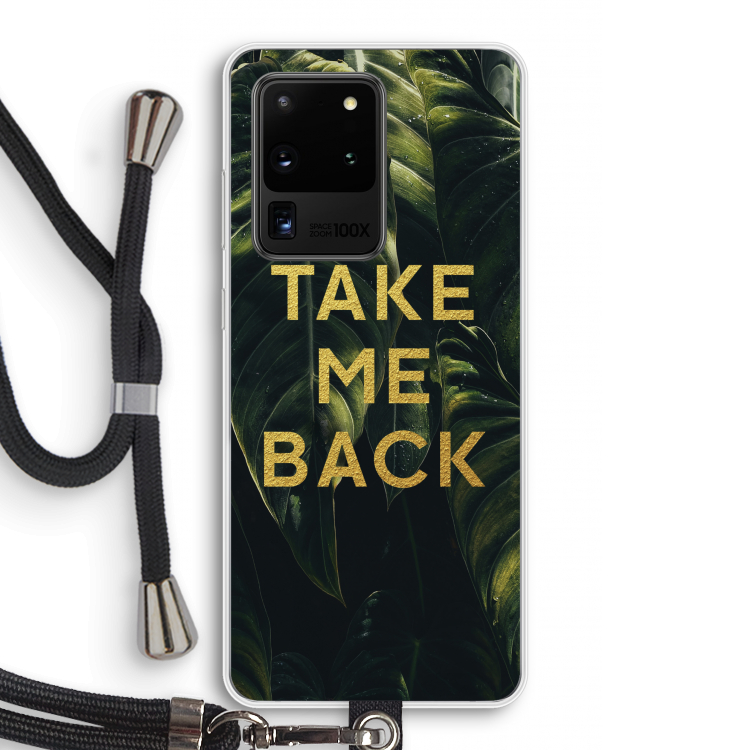 Take me back: Samsung Galaxy S20 Ultra Transparant Hoesje met koord