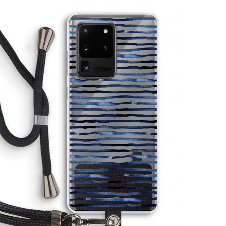 Verrassende lijnen: Samsung Galaxy S20 Ultra Transparant Hoesje met koord