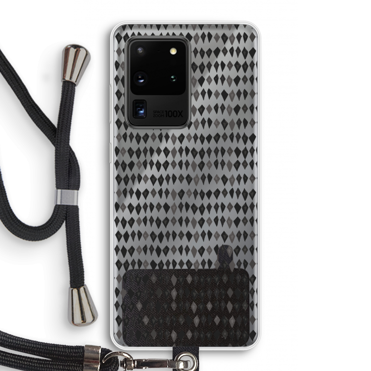 Crazy shapes: Samsung Galaxy S20 Ultra Transparant Hoesje met koord