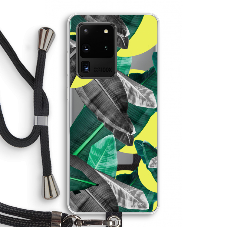 Fantasie jungle: Samsung Galaxy S20 Ultra Transparant Hoesje met koord