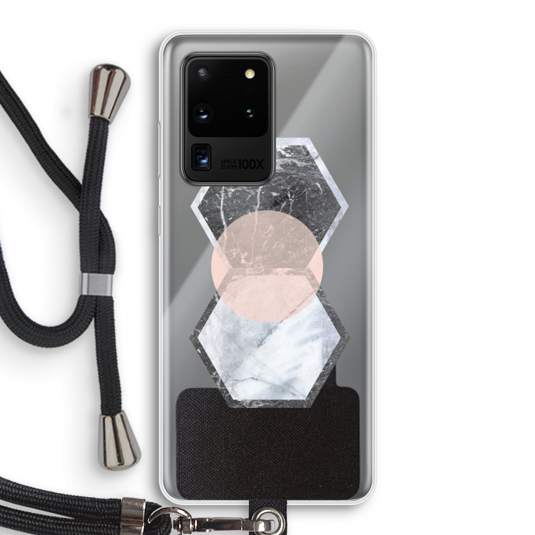 Creatieve toets: Samsung Galaxy S20 Ultra Transparant Hoesje met koord