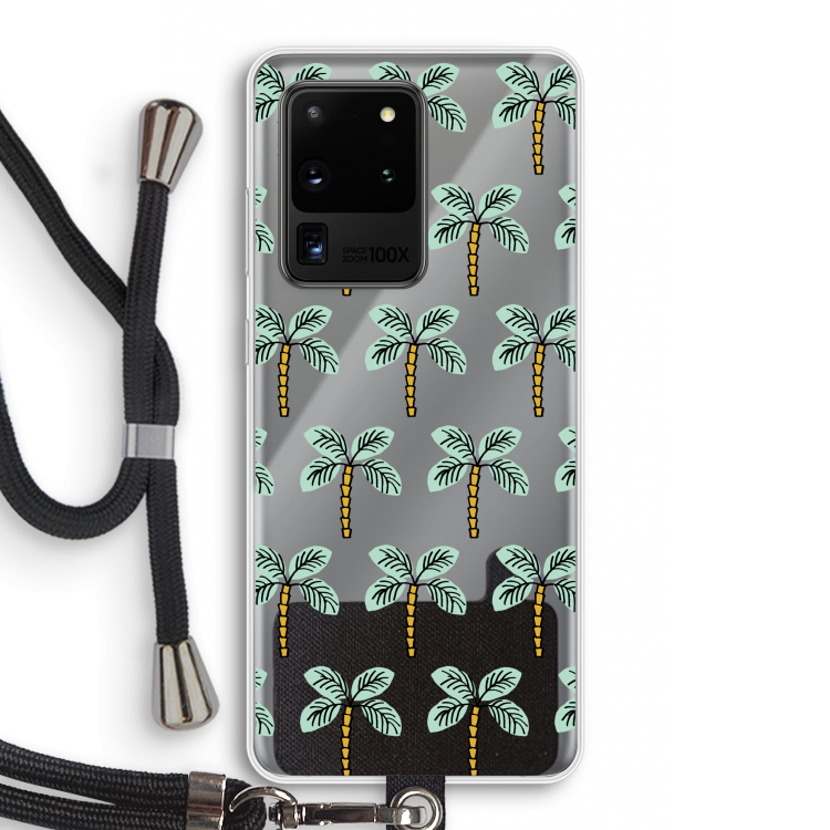Paradise: Samsung Galaxy S20 Ultra Transparant Hoesje met koord
