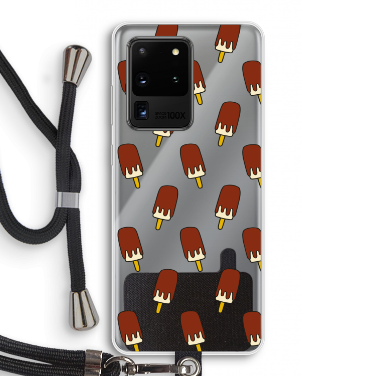 Yummy: Samsung Galaxy S20 Ultra Transparant Hoesje met koord