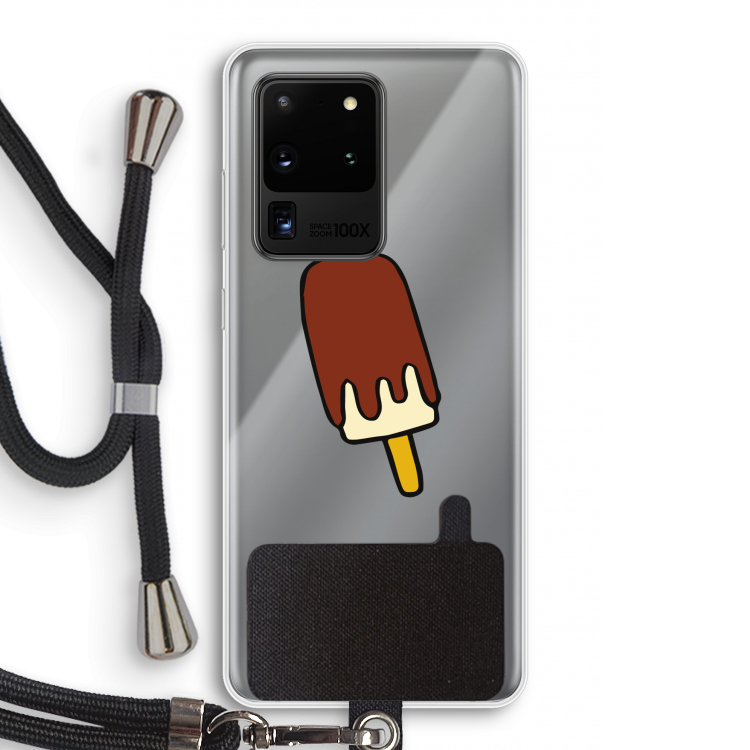 Frisco: Samsung Galaxy S20 Ultra Transparant Hoesje met koord