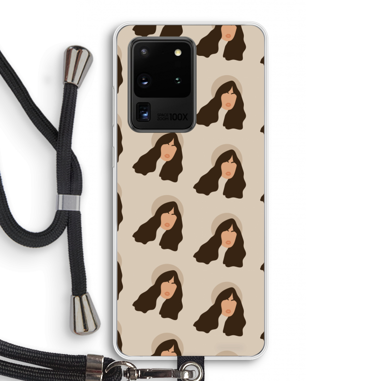Bonjour mon amour: Samsung Galaxy S20 Ultra Transparant Hoesje met koord