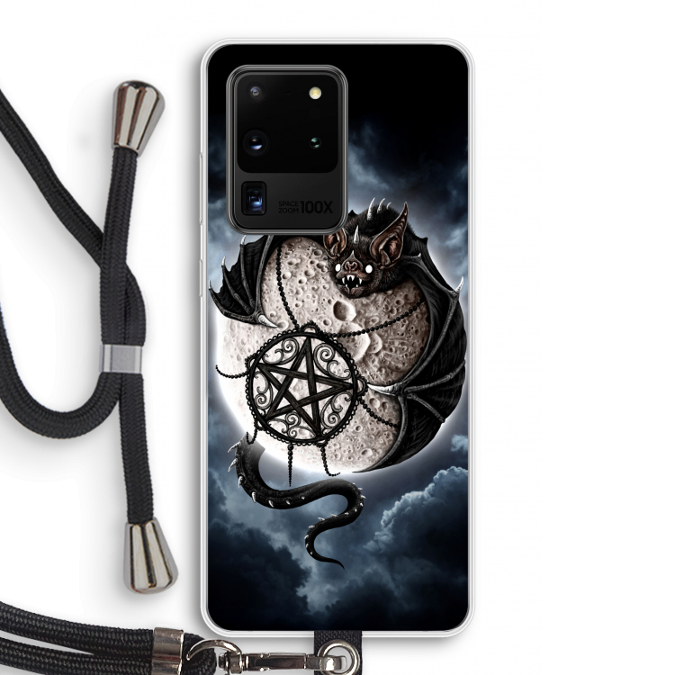 Volle maan: Samsung Galaxy S20 Ultra Transparant Hoesje met koord