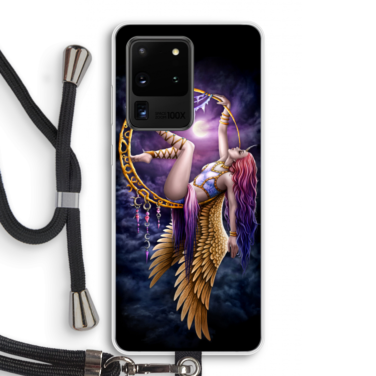 Aerial Angel: Samsung Galaxy S20 Ultra Transparant Hoesje met koord