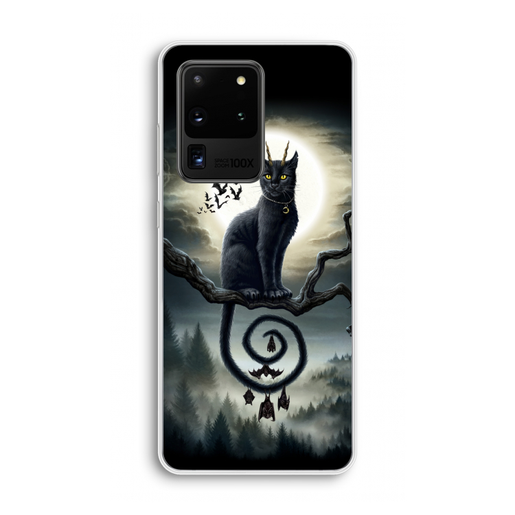 Moonlight Companions: Samsung Galaxy S20 Ultra Transparant Hoesje