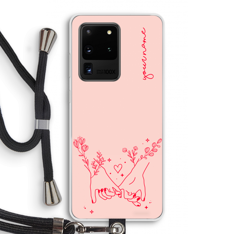 Best Friends: Samsung Galaxy S20 Ultra Transparant Hoesje met koord