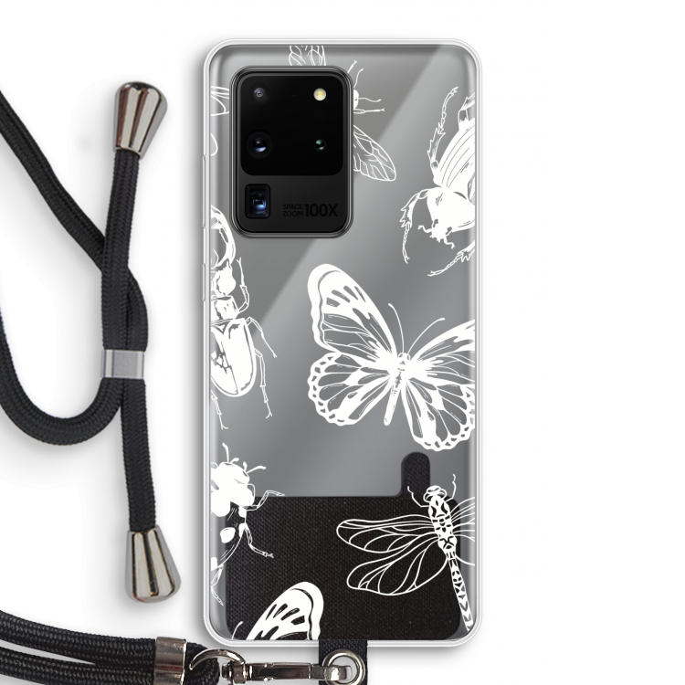 Tiny Bugs: Samsung Galaxy S20 Ultra Transparant Hoesje met koord