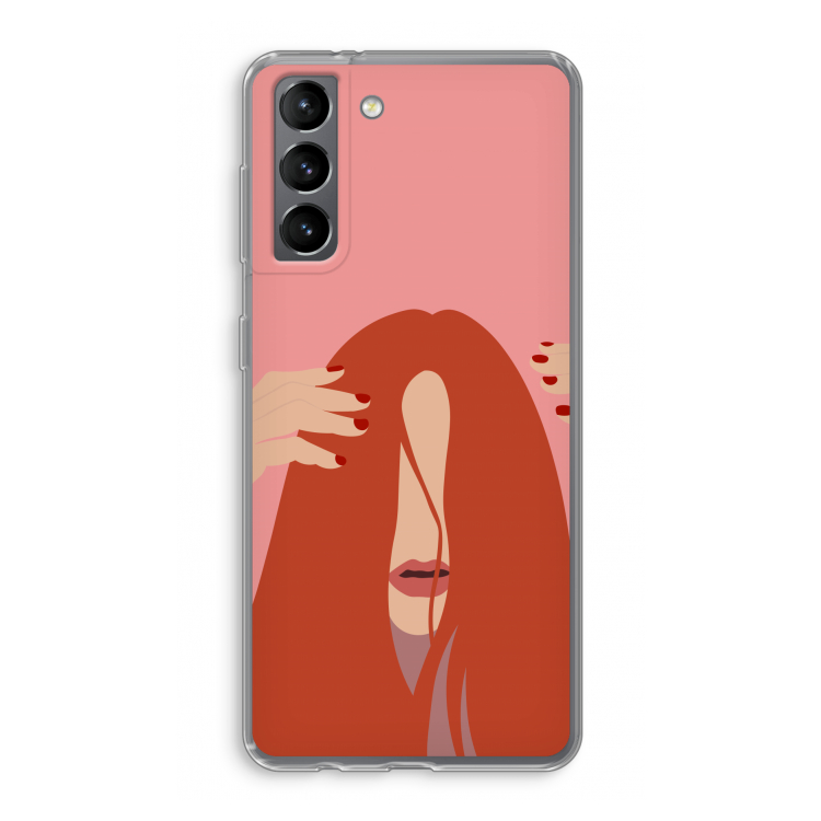 Woke up like this: Samsung Galaxy S21 Transparant Hoesje