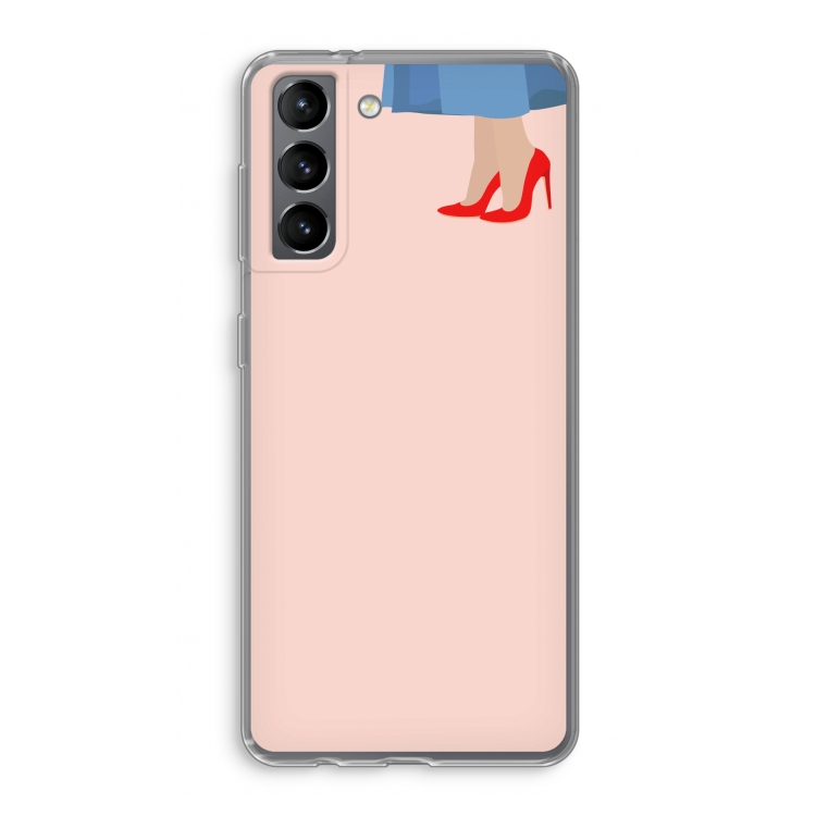 High heels: Samsung Galaxy S21 Transparant Hoesje
