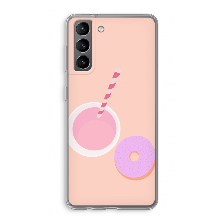 Donut: Samsung Galaxy S21 Transparant Hoesje