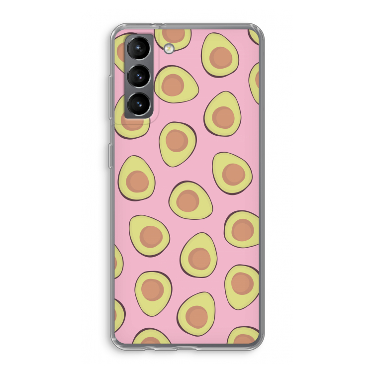 Dancing avocados: Samsung Galaxy S21 Transparant Hoesje