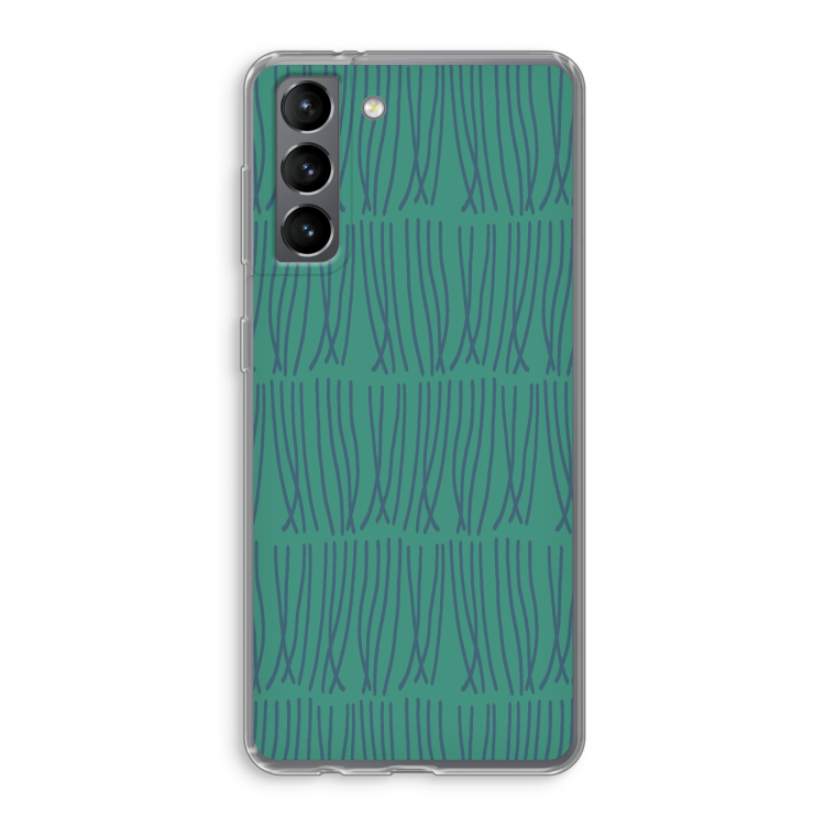 Swirls: Samsung Galaxy S21 Transparant Hoesje