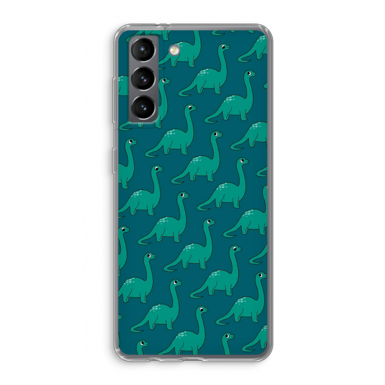 Diplodocus: Samsung Galaxy S21 Transparant Hoesje