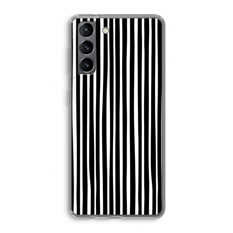 Stripes: Samsung Galaxy S21 Transparant Hoesje