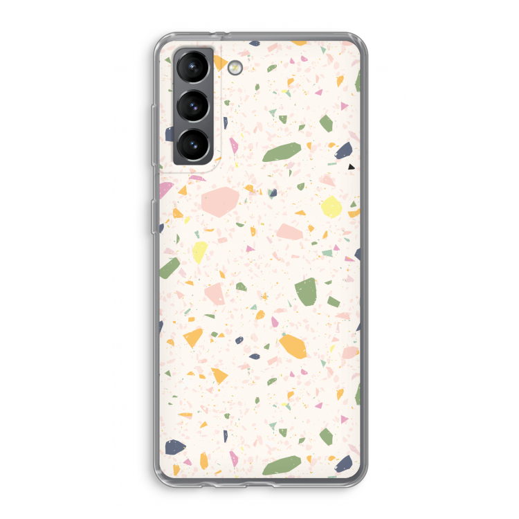 Terrazzo N°21: Samsung Galaxy S21 Transparant Hoesje