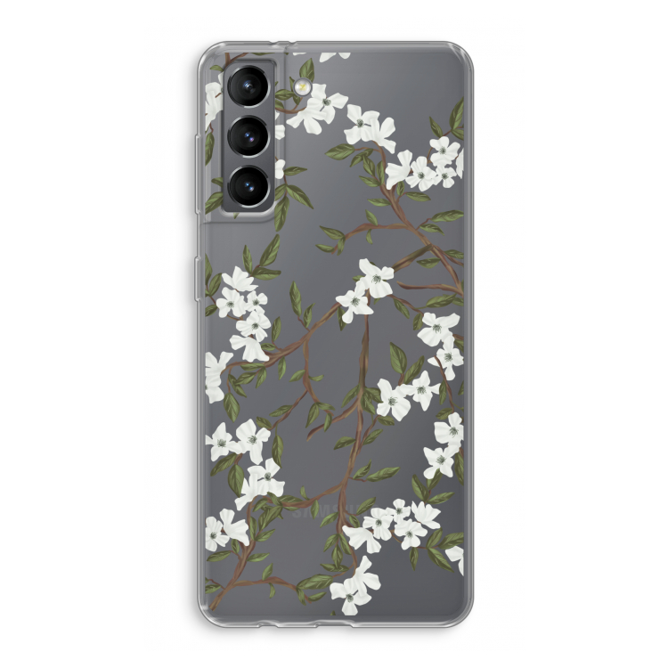 Blossoming spring: Samsung Galaxy S21 Transparant Hoesje