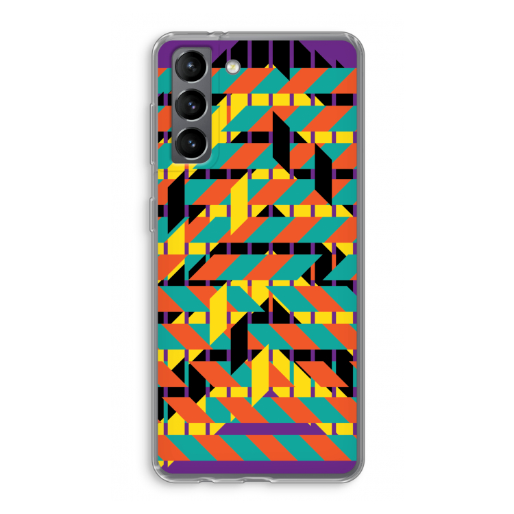 Skew Bee 2: Samsung Galaxy S21 Transparant Hoesje