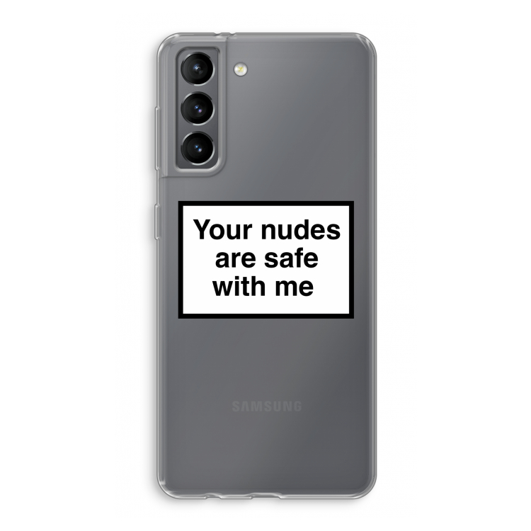 Safe with me: Samsung Galaxy S21 Transparant Hoesje
