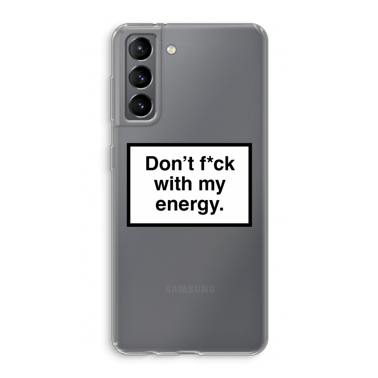 My energy: Samsung Galaxy S21 Transparant Hoesje