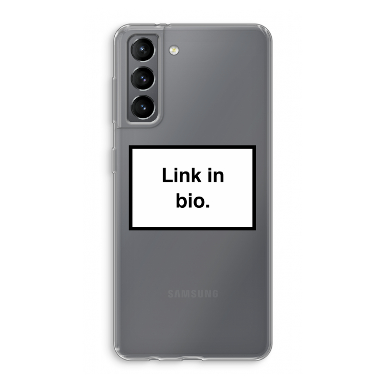Link in bio: Samsung Galaxy S21 Transparant Hoesje