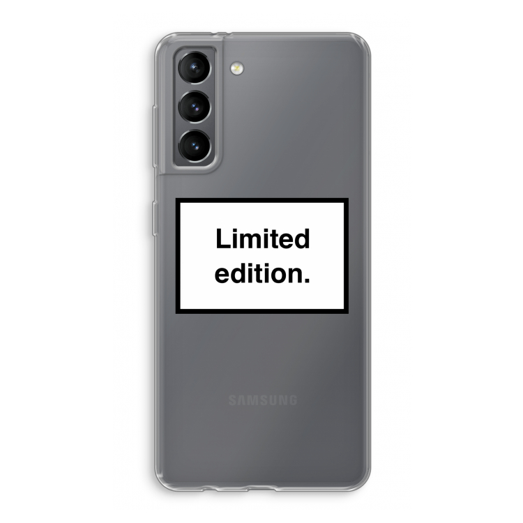 Limited edition: Samsung Galaxy S21 Transparant Hoesje