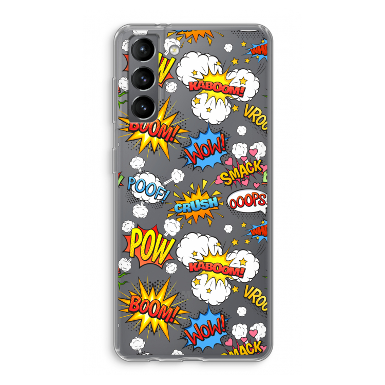 Pow Smack: Samsung Galaxy S21 Transparant Hoesje