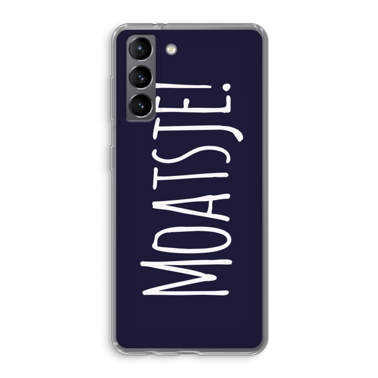 Moatsje!: Samsung Galaxy S21 Transparant Hoesje