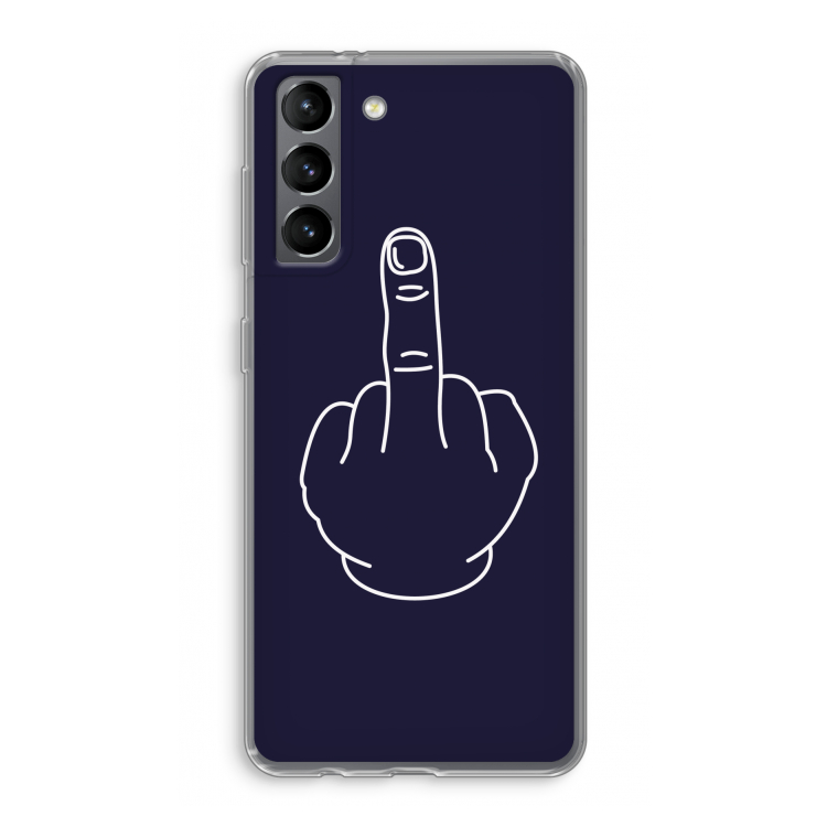 F**k U: Samsung Galaxy S21 Transparant Hoesje