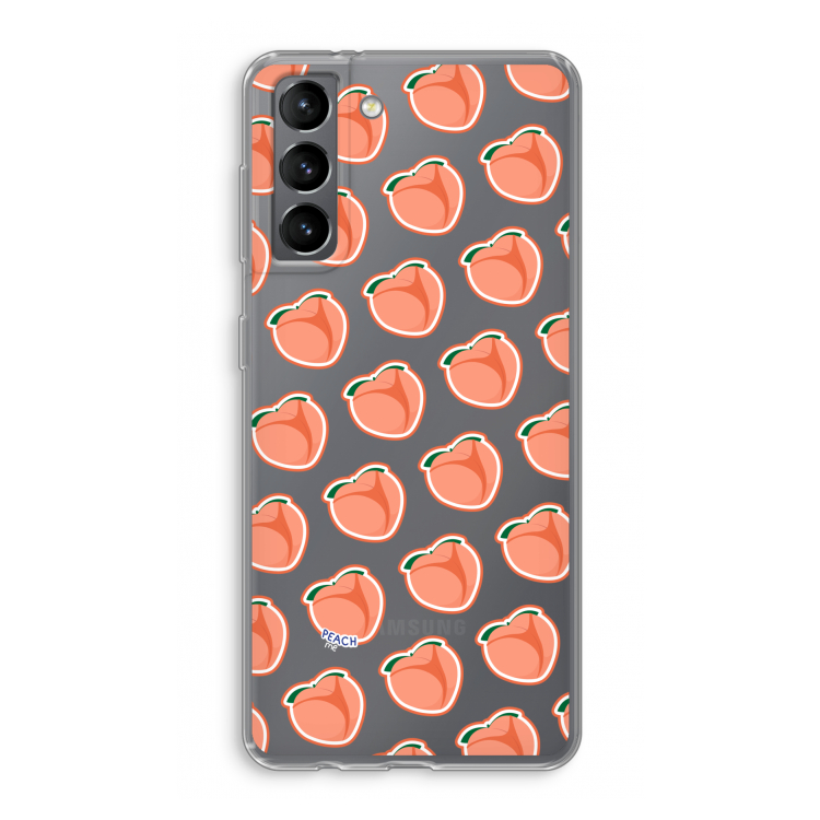 Just peachy: Samsung Galaxy S21 Transparant Hoesje