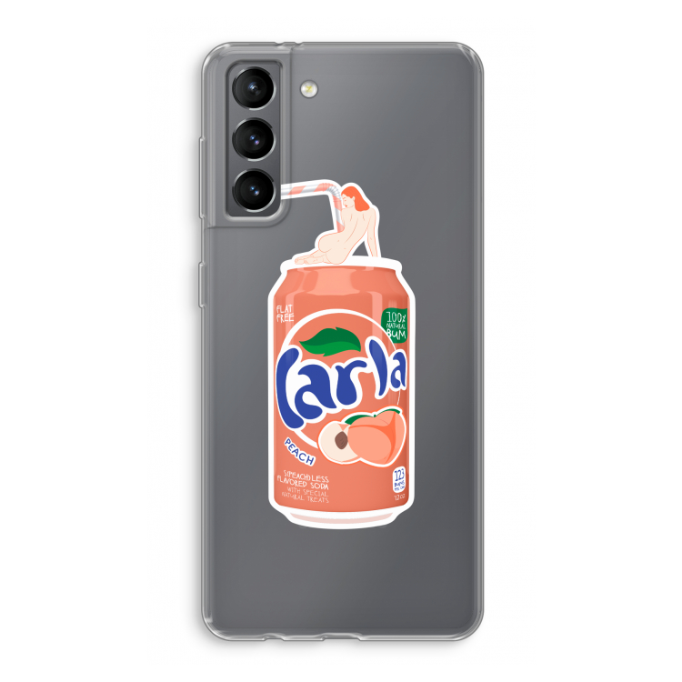S(peach)less: Samsung Galaxy S21 Transparant Hoesje